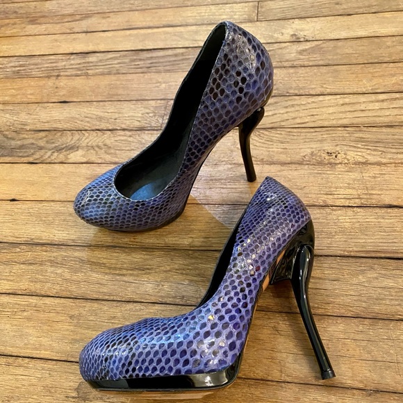 GEORGINA GOODMAN Snakeskin Leather Pumps - Picture 11 of 12